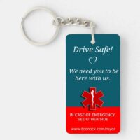 Emergency QR Keychain